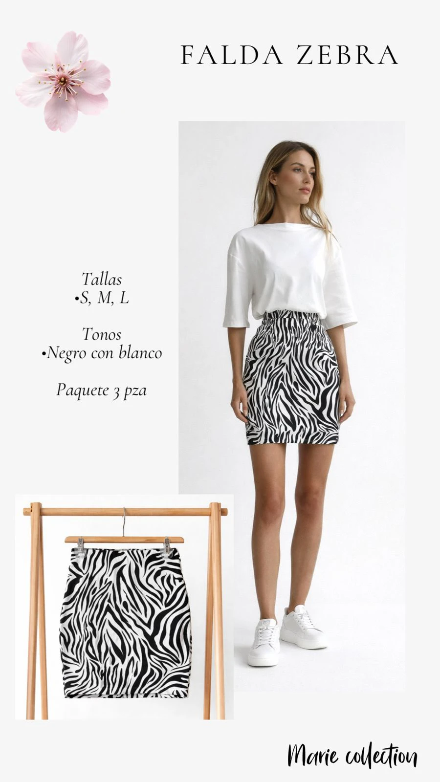 Falda Zebra-54253
