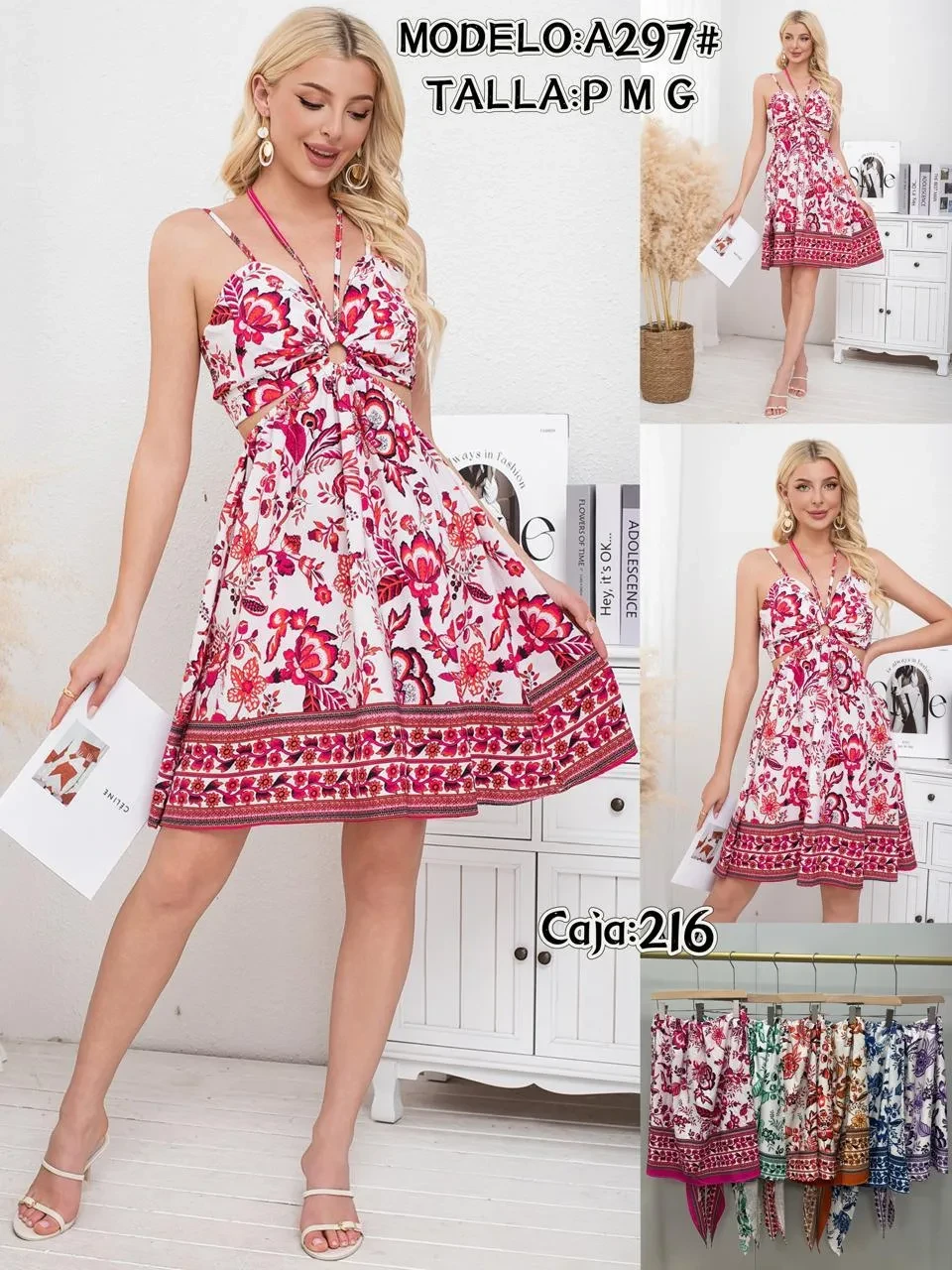 Vestido Estampado Flores-0-A297