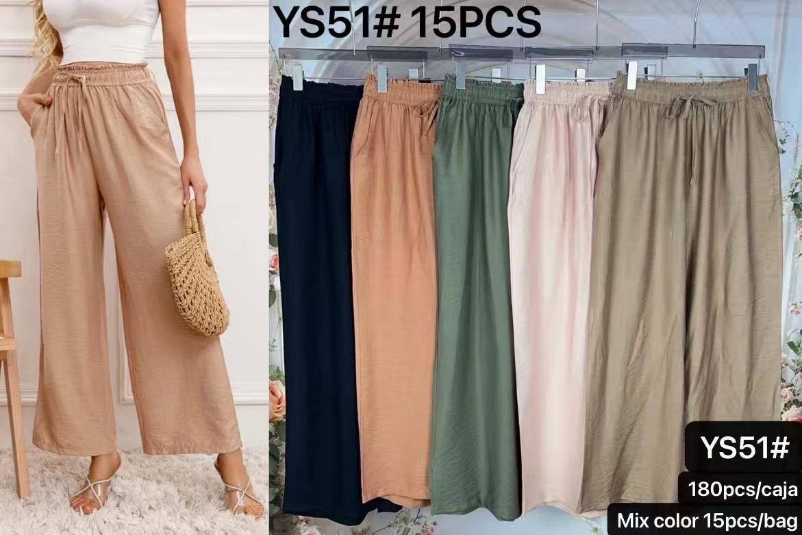 Pantalón de pierna ancha-YS51