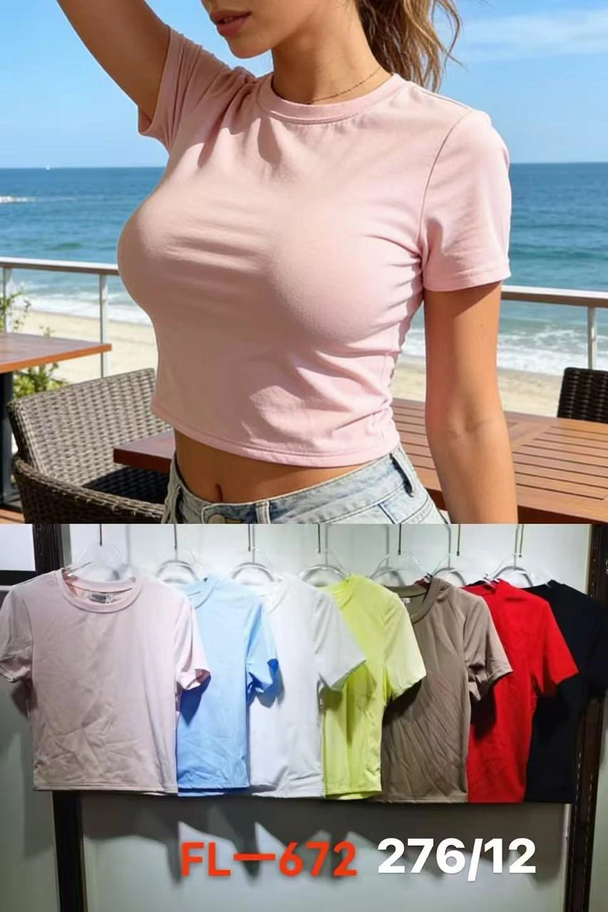 Playera de manga corta-FL672