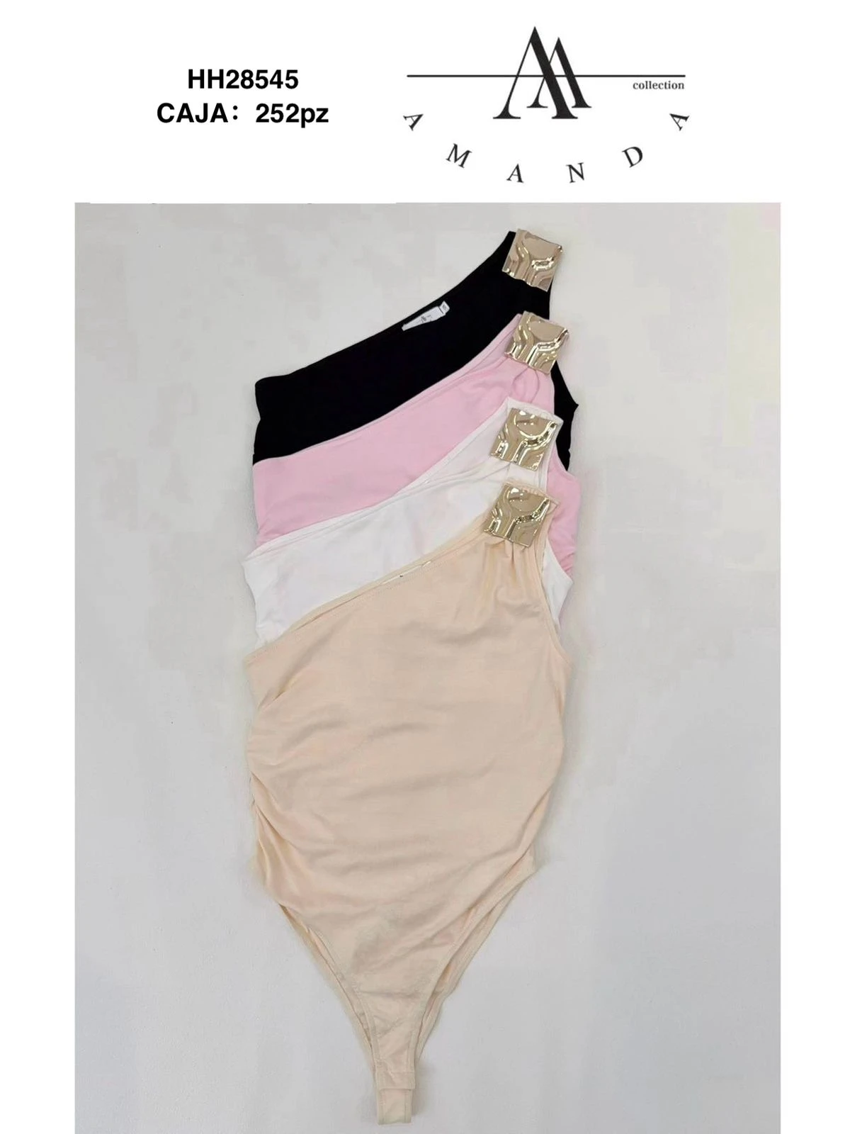 Body de una manga con detalle metálico-HH28545