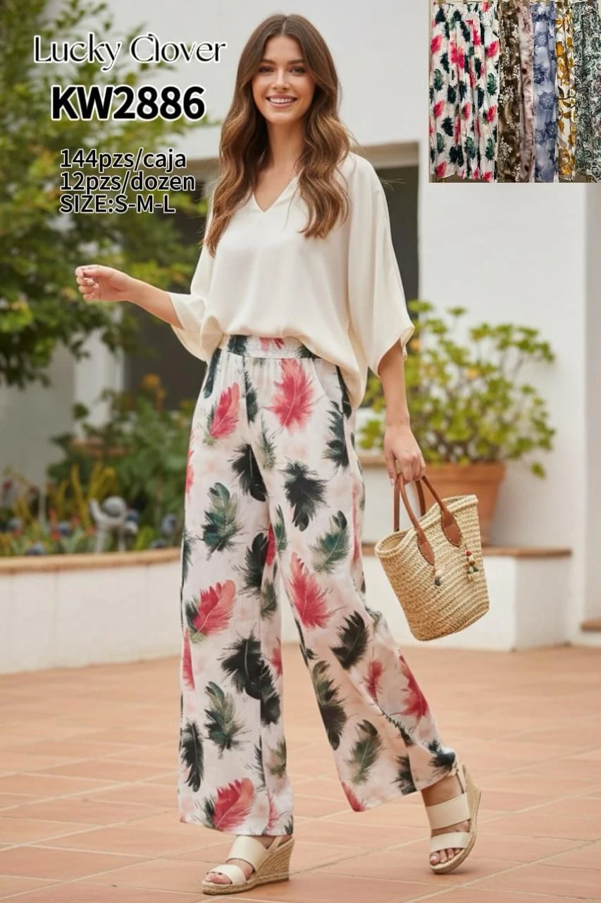 Pantalones Palazzo Estampados-KW2886