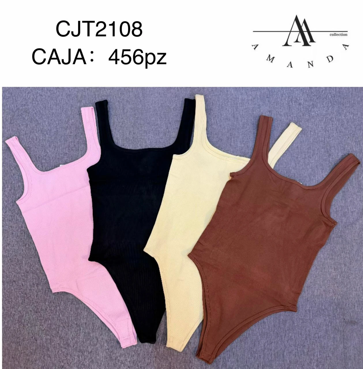 Bodys de tirantes acanalados-CJT2108
