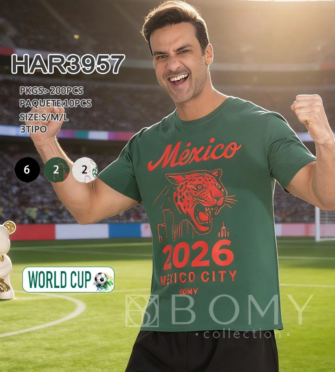 Playera con estampado del Mundial México 2026-HAR3957