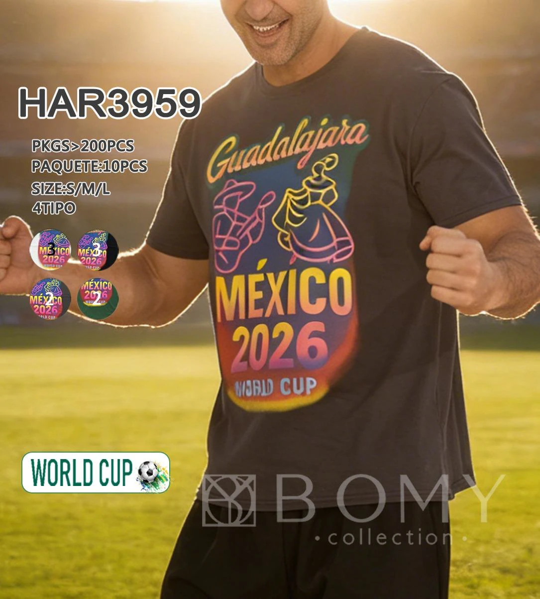 Playera Mundial Guadalajara México 2026-HAR3959