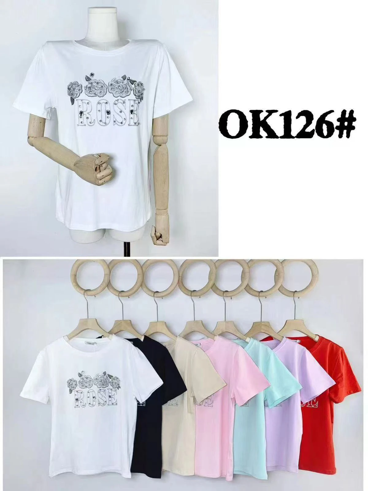 Camiseta estampada con diseño-OK126