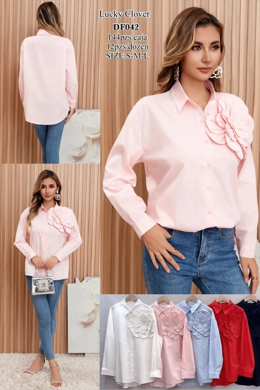 Blusa Con Flor-DF042