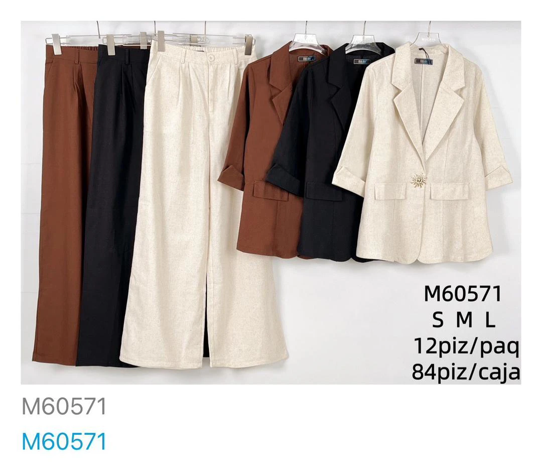 Conjunto pantalón y blazer-M60571