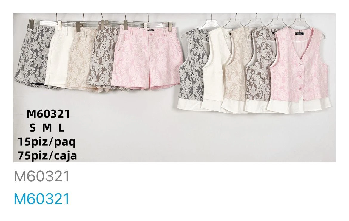 Shorts y chalecos de encaje-M60321
