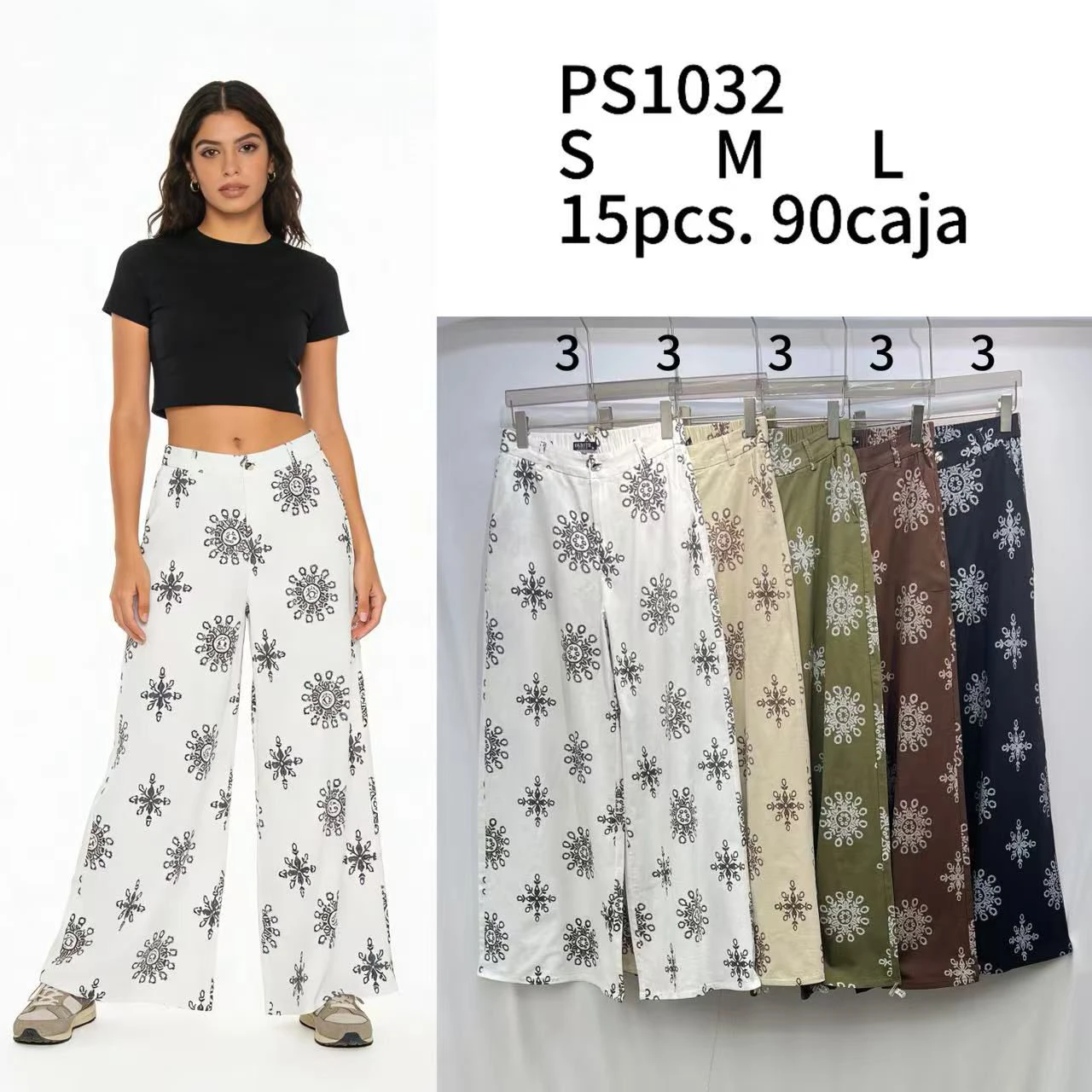 Pantalones Palazzo Estampados-PS1032