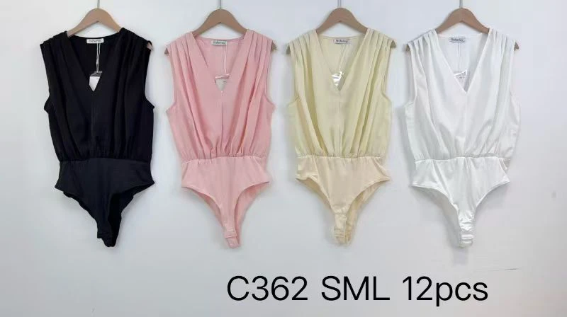 Body de mujer con cuello en V-C362