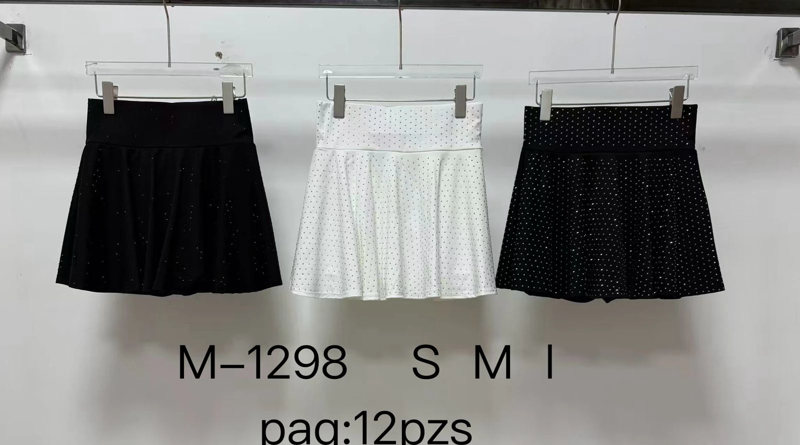 Falda con brillos-M-1298