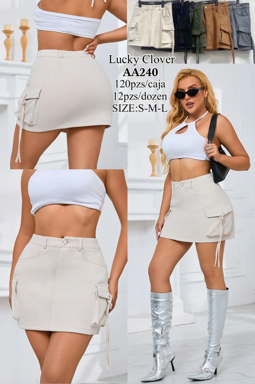 Falda con bolsillo-AA240