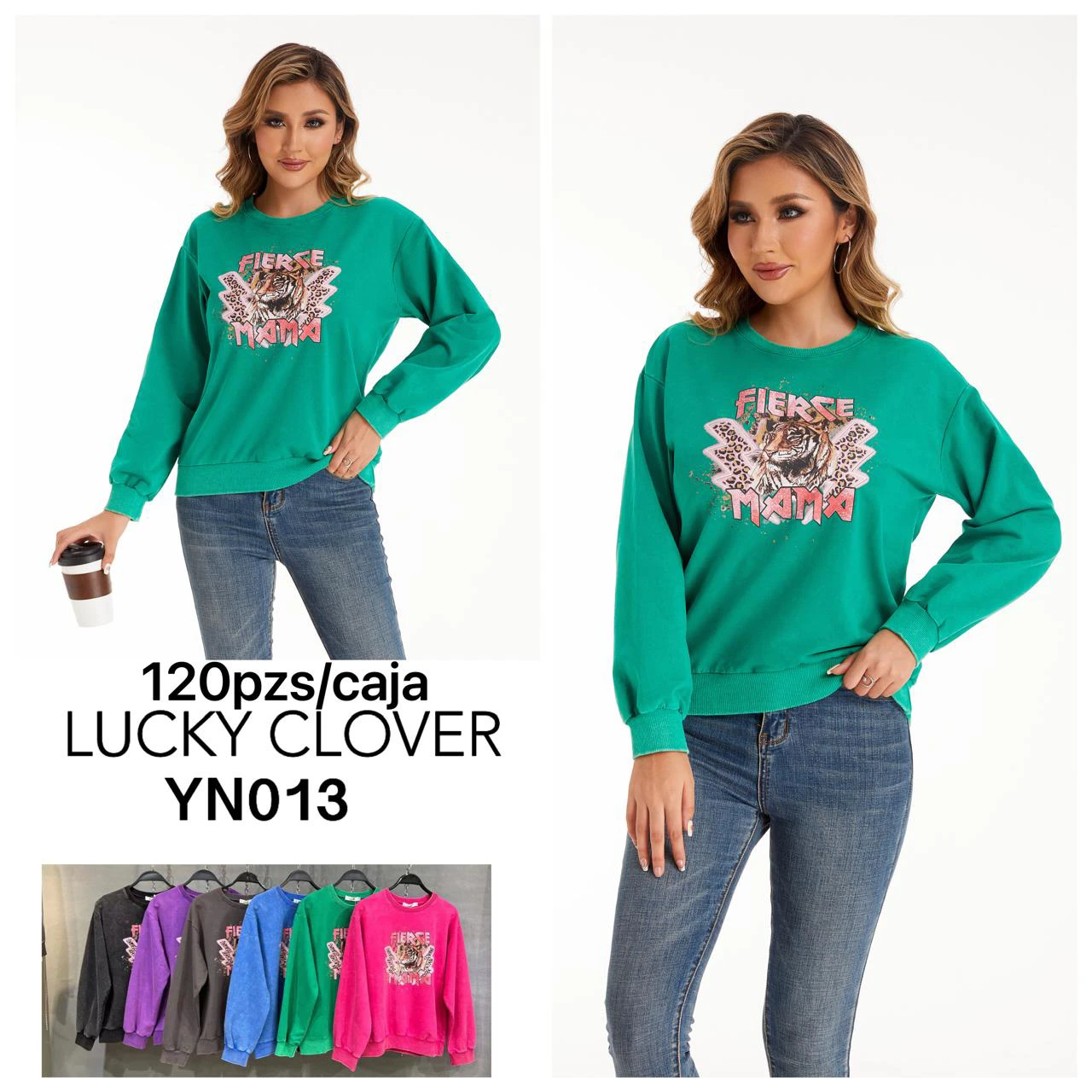 Sudadera con estampado-YN013