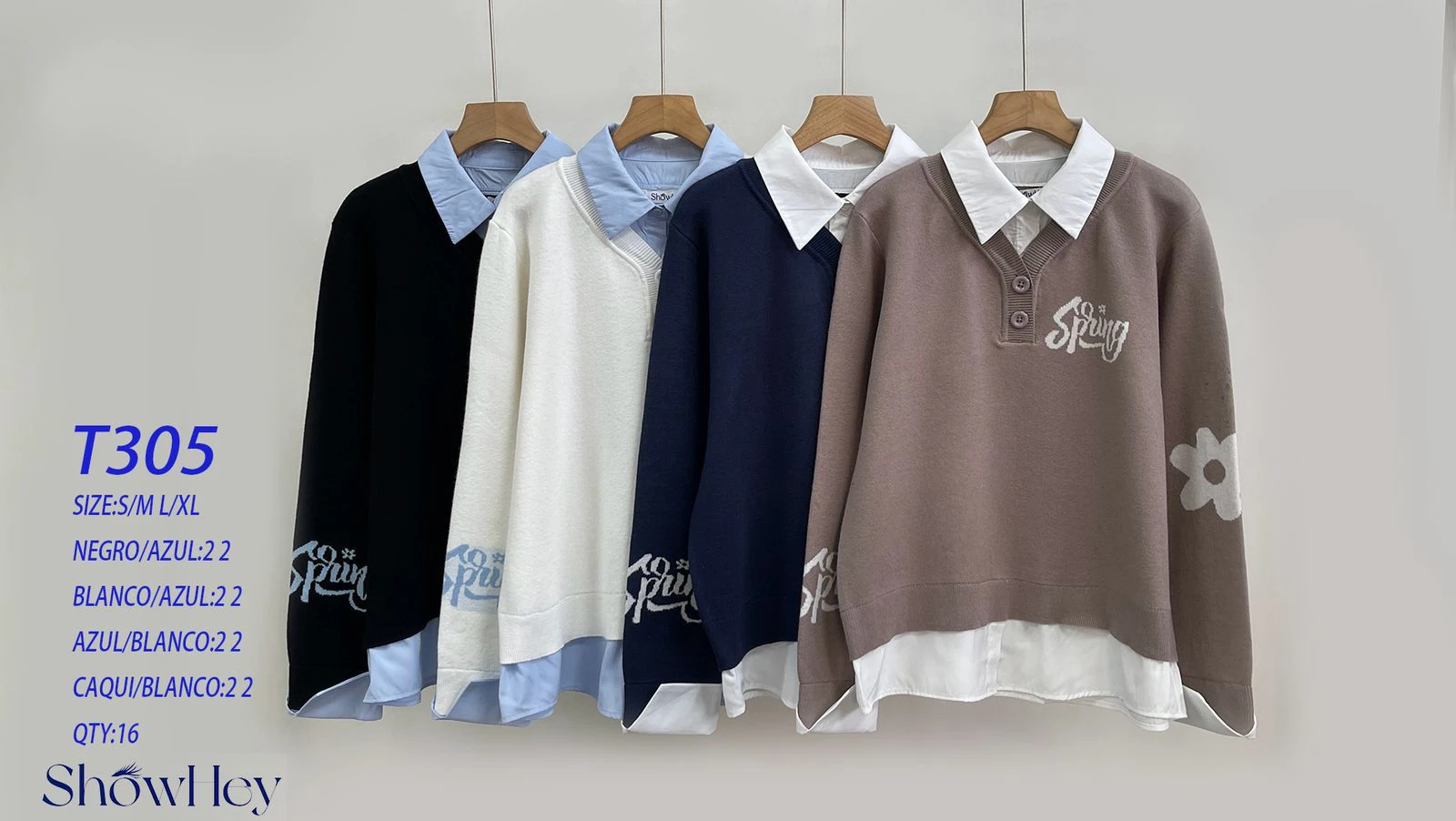 Camisa Tipo Suéter Spring-T305