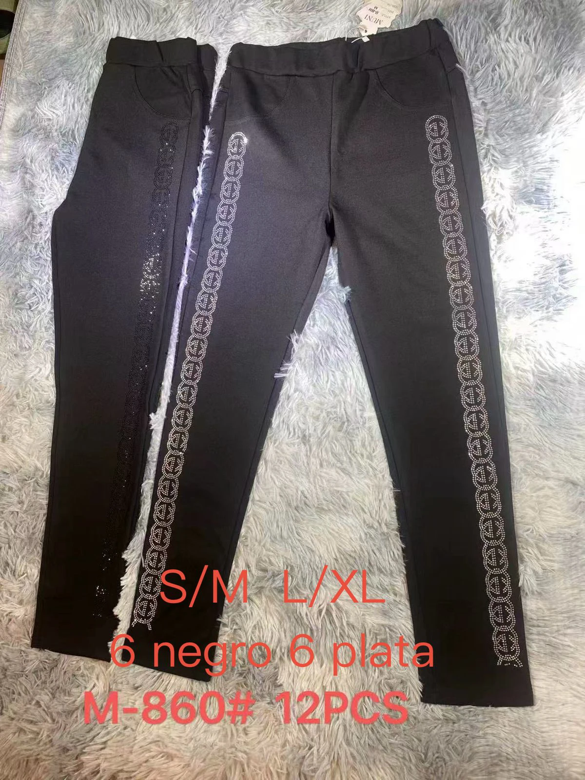 Pantalones de mujer con diseño-M-860