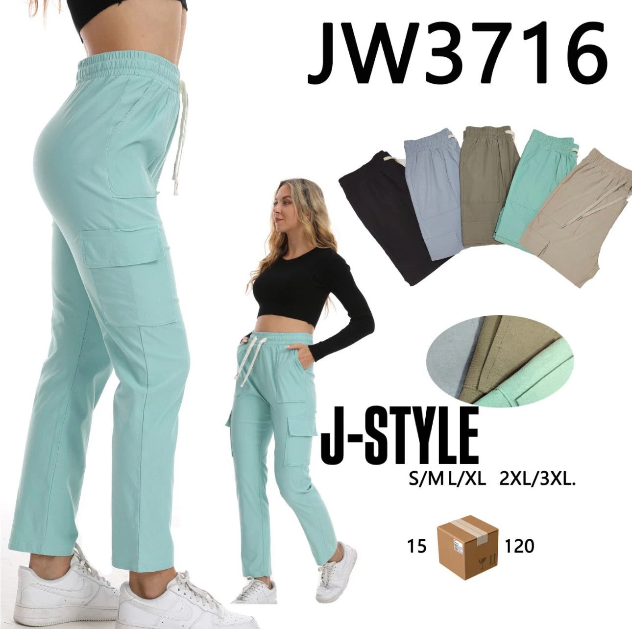 Pantalón cargo-JW3716