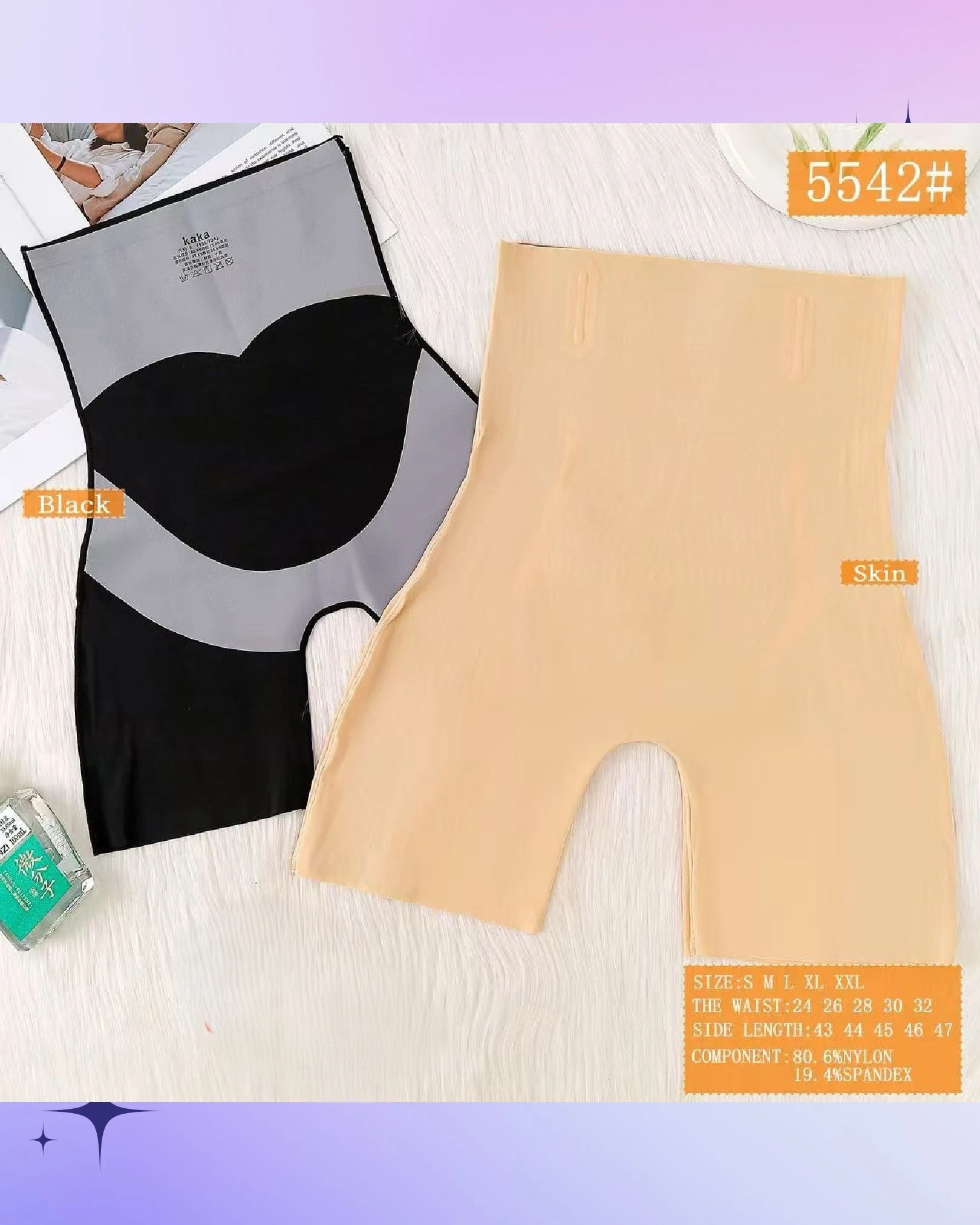 Faja short moldeadora de cintura alta-5542