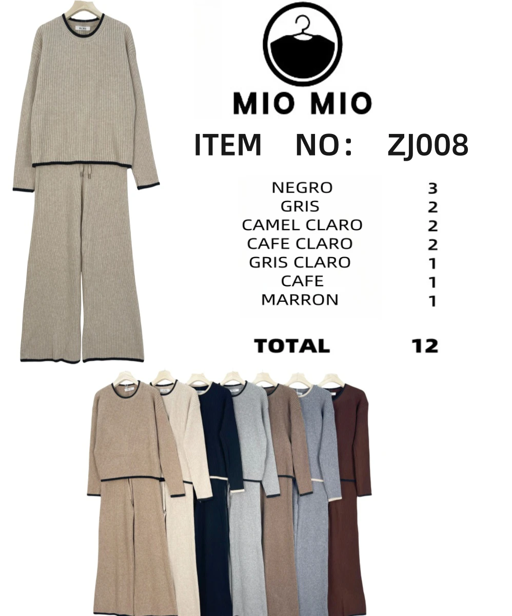 Conjunto de suéter y pantalón-ZJ008