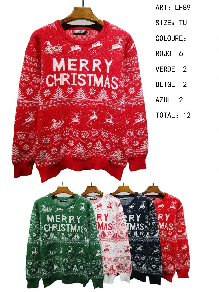 Suéter Navideño Merry Christmas-LF89