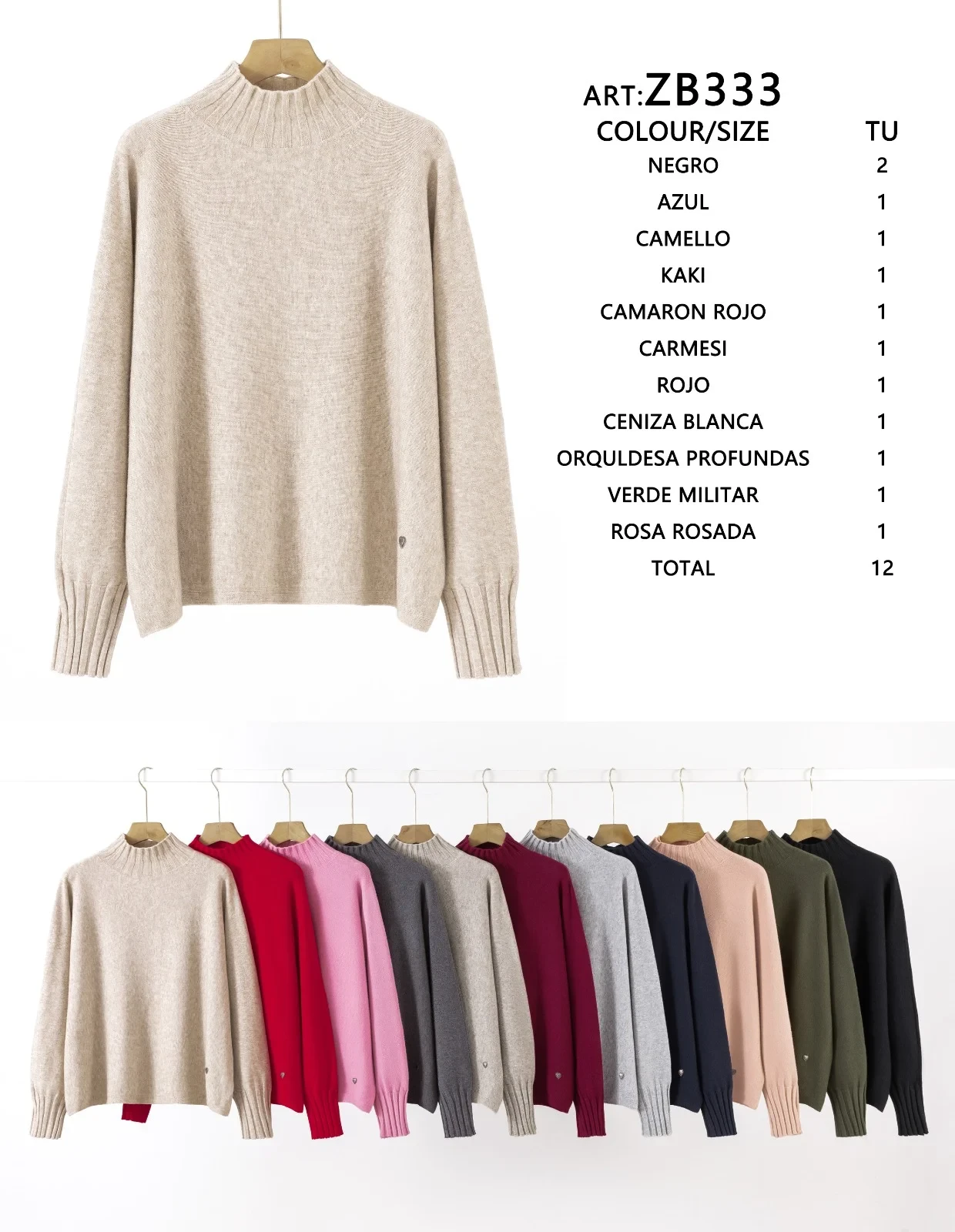 Sueter cuello alto-ZB333