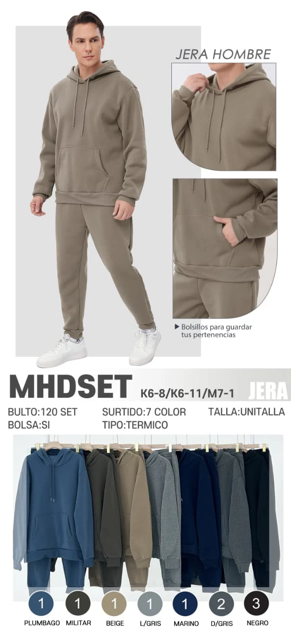 Conjunto deportivo térmico para hombre-MHDSET
