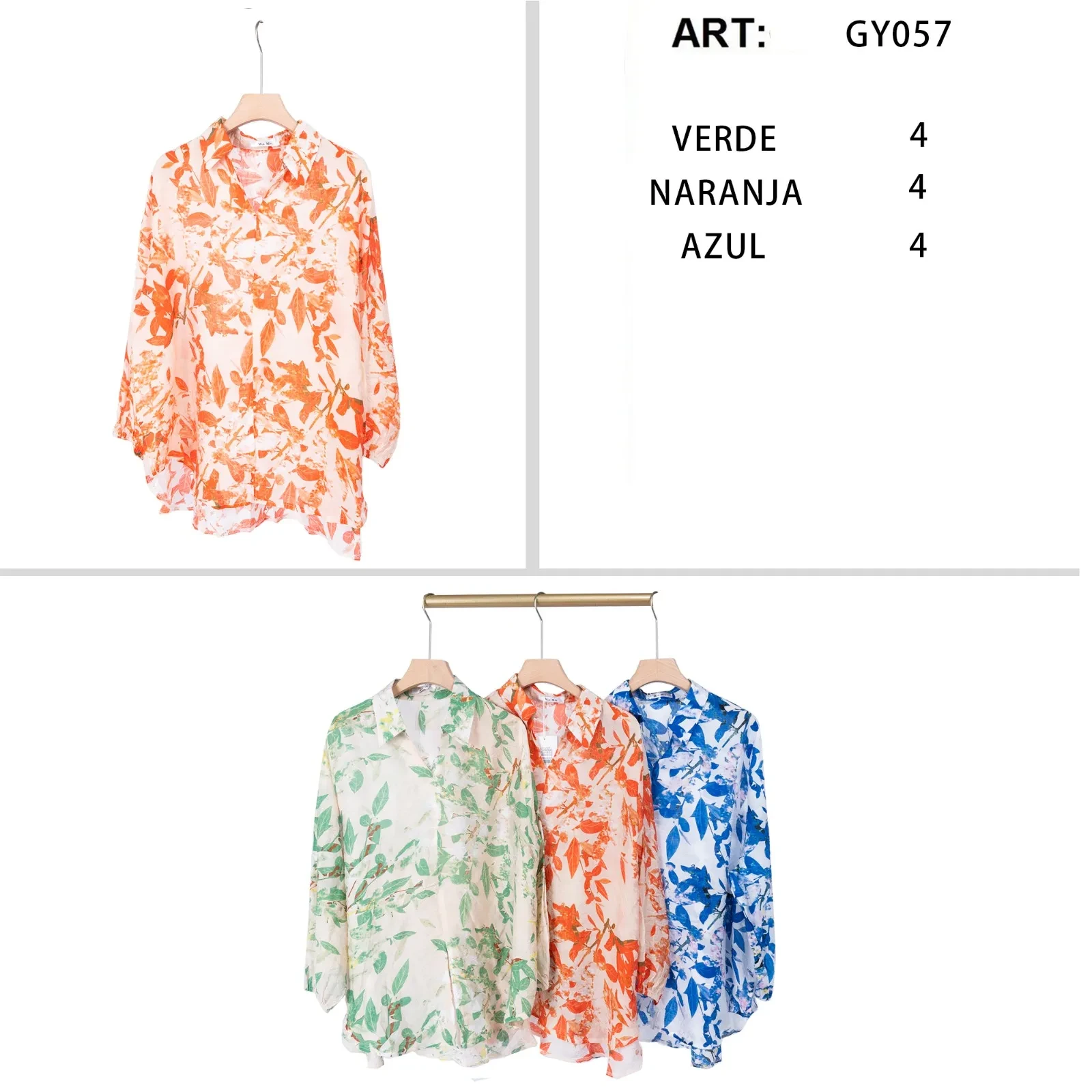 Blusa Floral Moderna-GY057