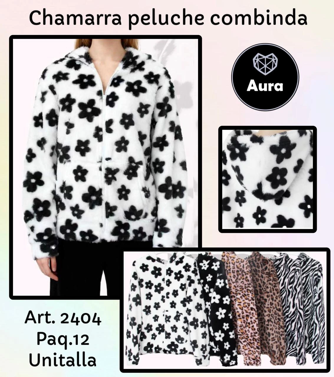 Chamarra Peluche Combinada-2404