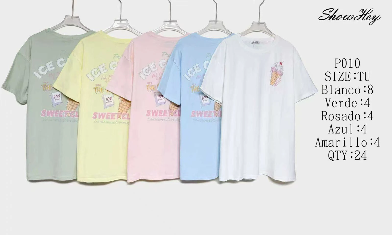 Playera Estampada de Helado-P010