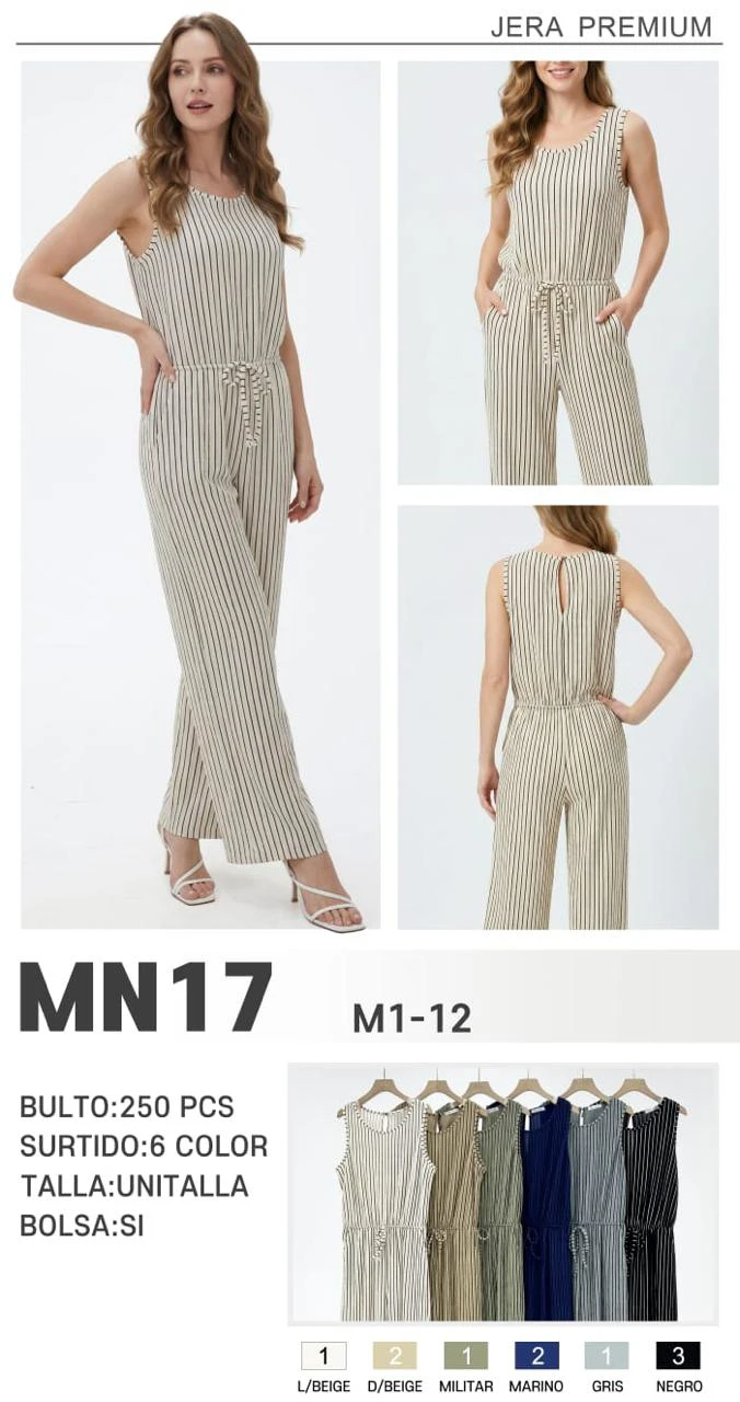Jumpsuit de Mujer con Rayas-MN17