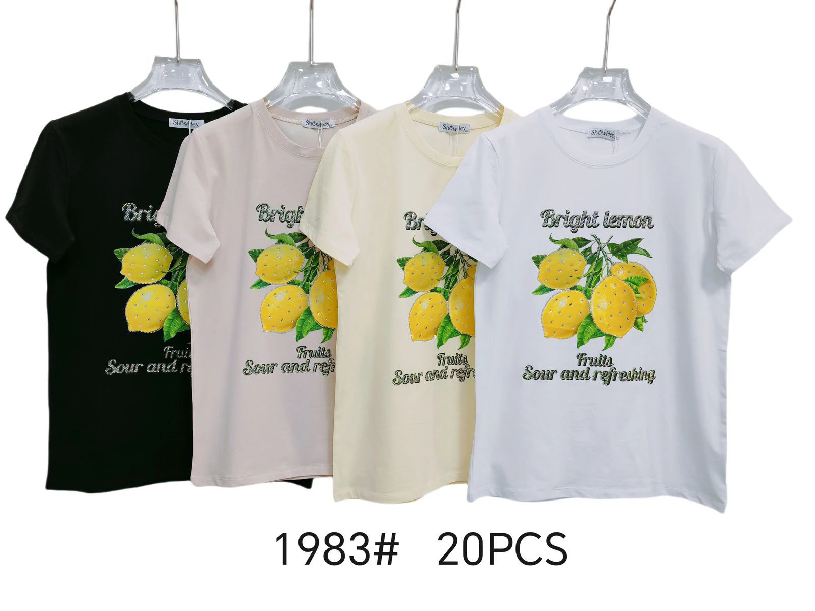 Playera estampada de limón-1983