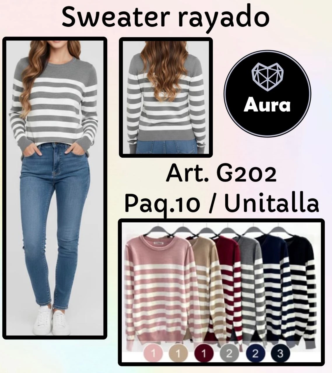 Suéter rayado-G202