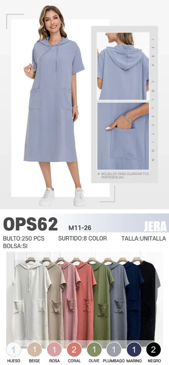 Vestido de verano con bolsillos-OPS62