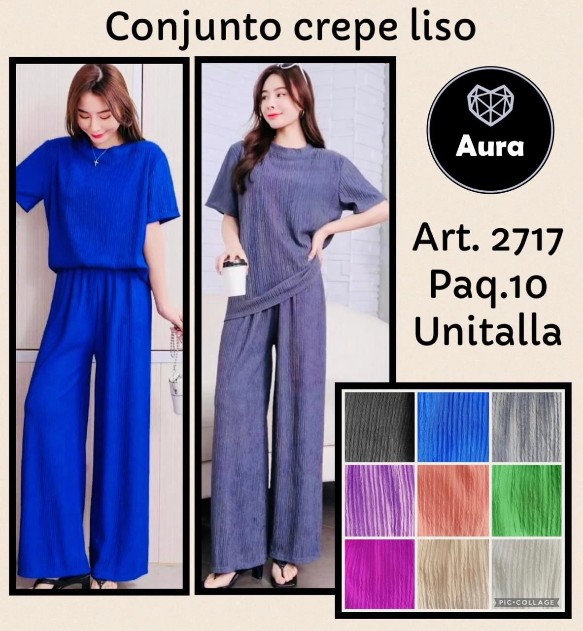 Conjunto crepe liso-2717