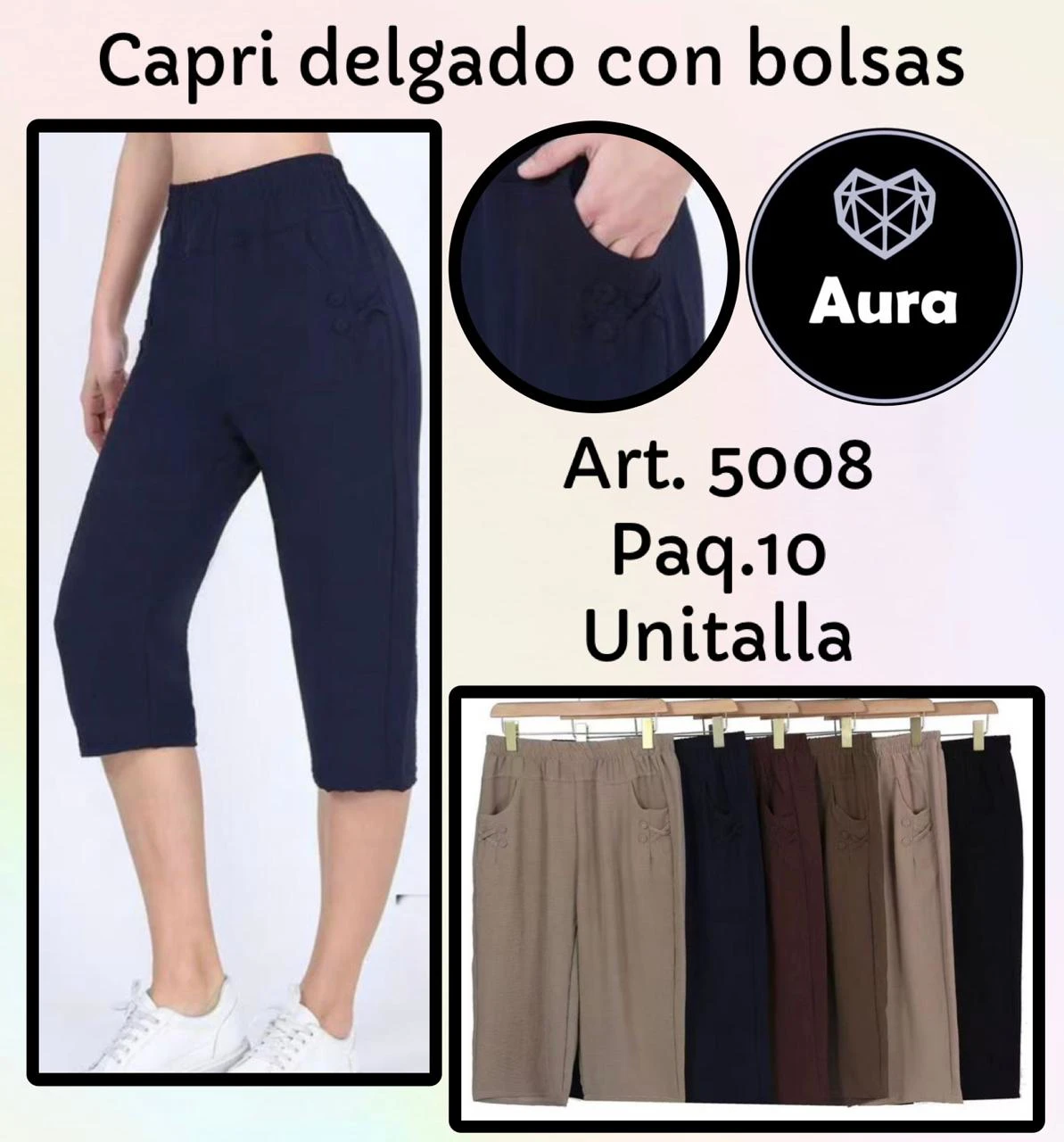 Capri Delgado con Bolsas-5008