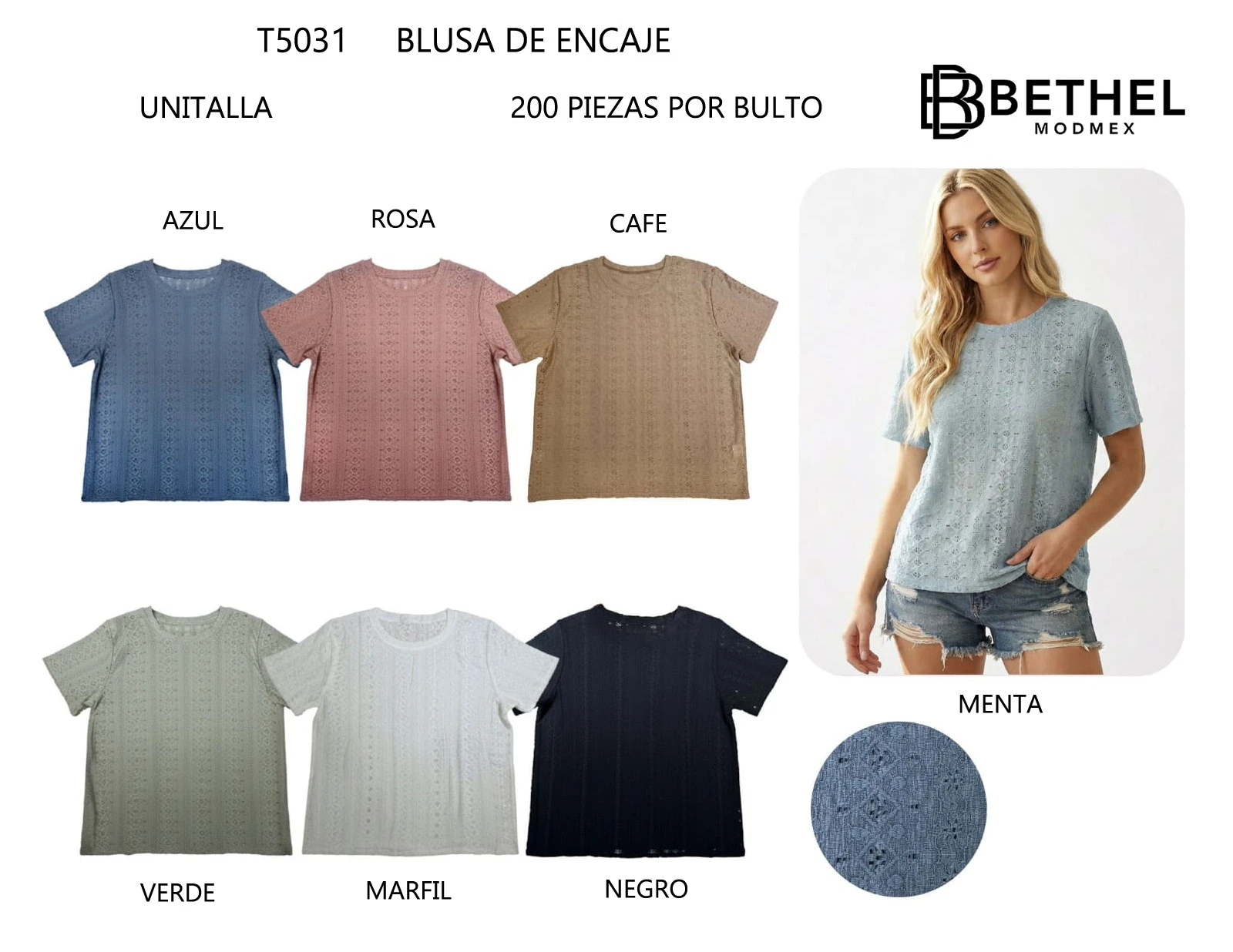 Blusa de Encaje-T5031