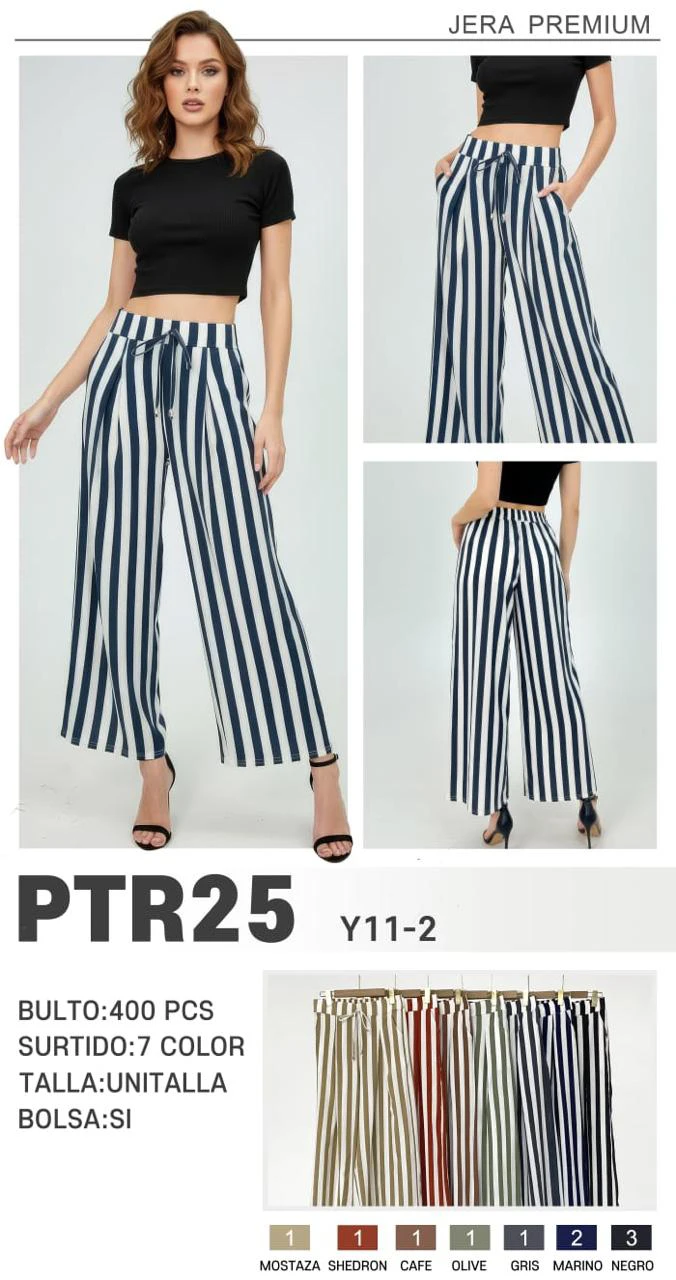 Pantalón Palazzo de Rayas-PTR25