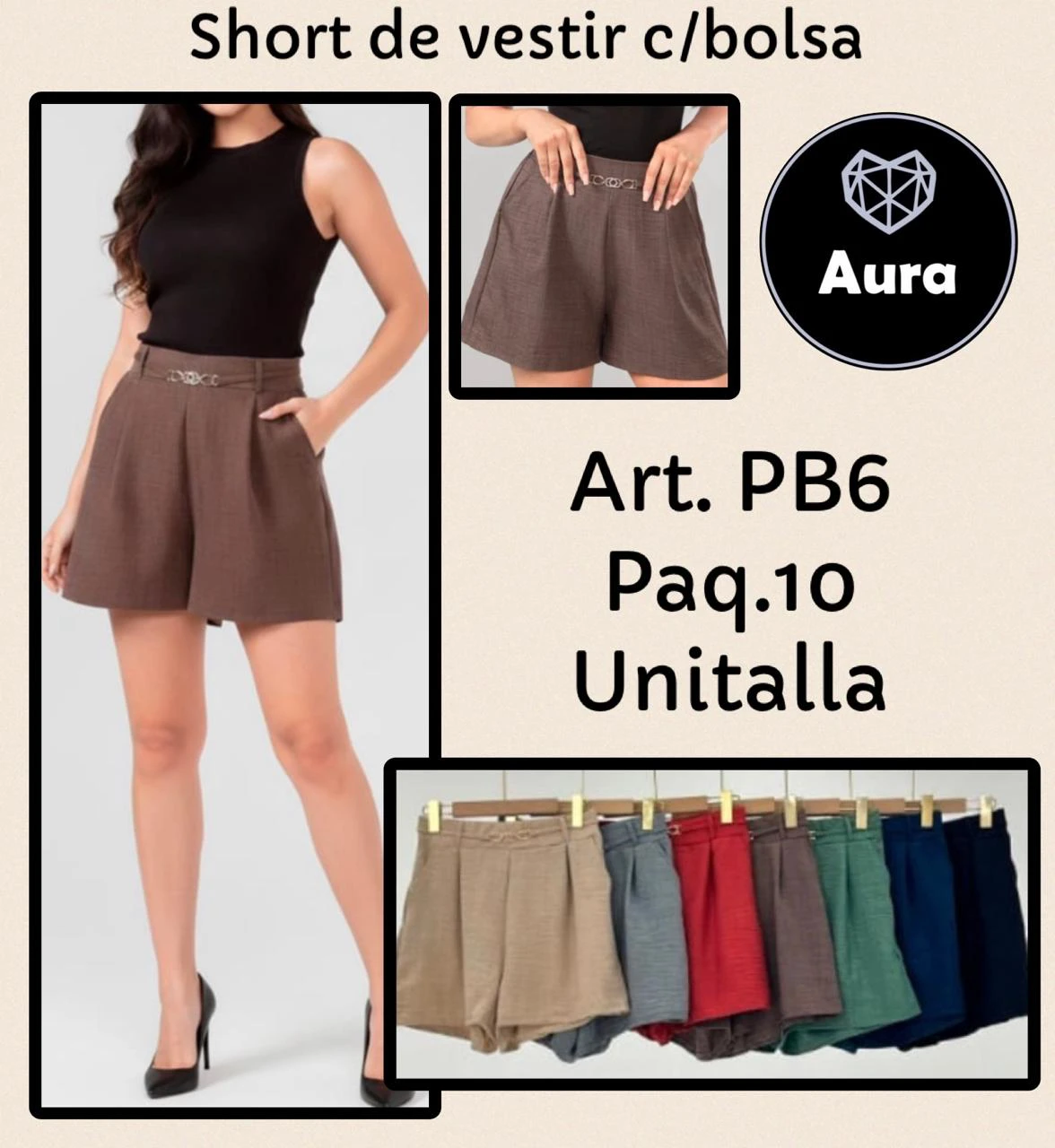 Short de vestir con bolsa-PB6