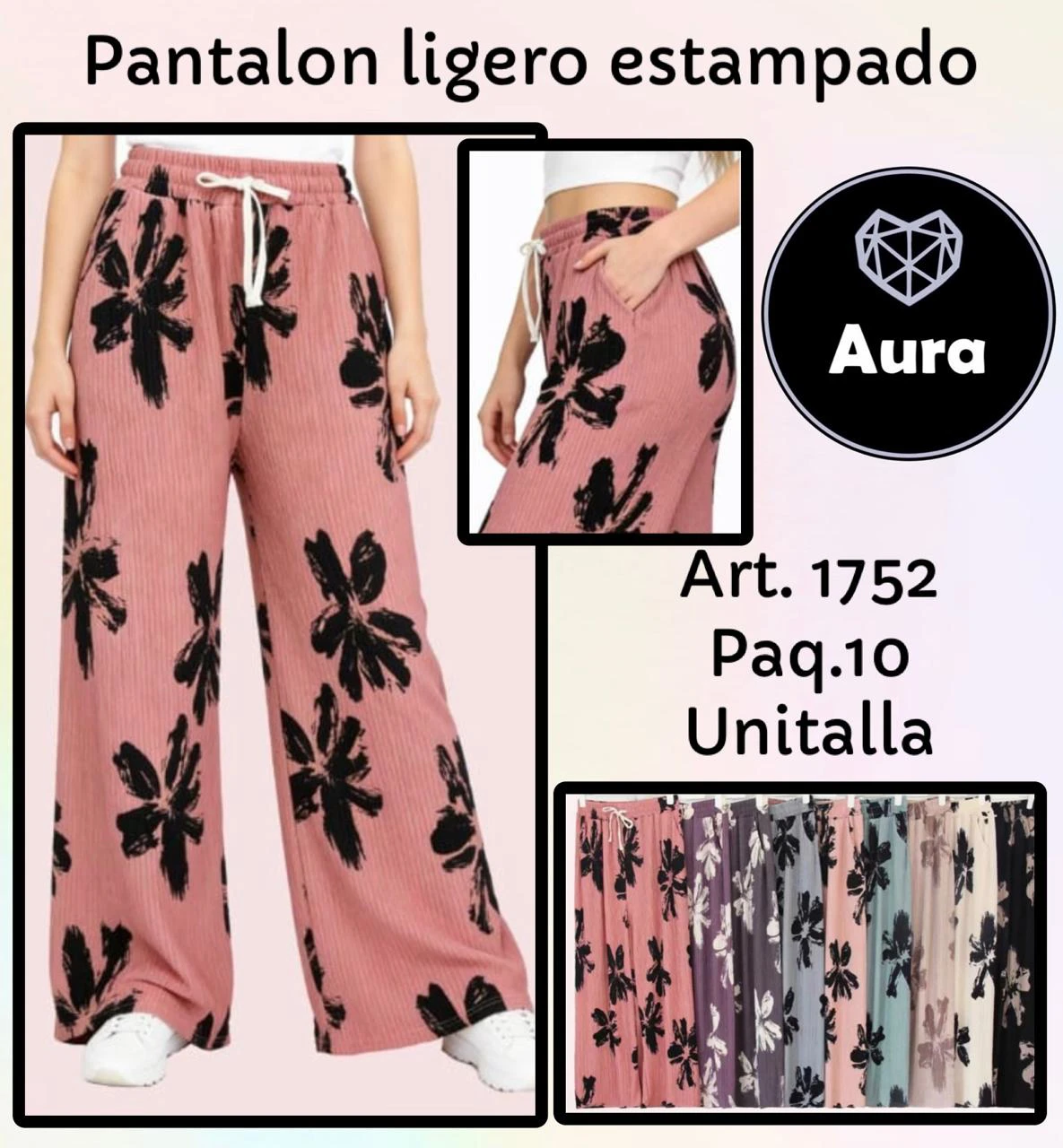 Pantalón Ligero Estampado-1752