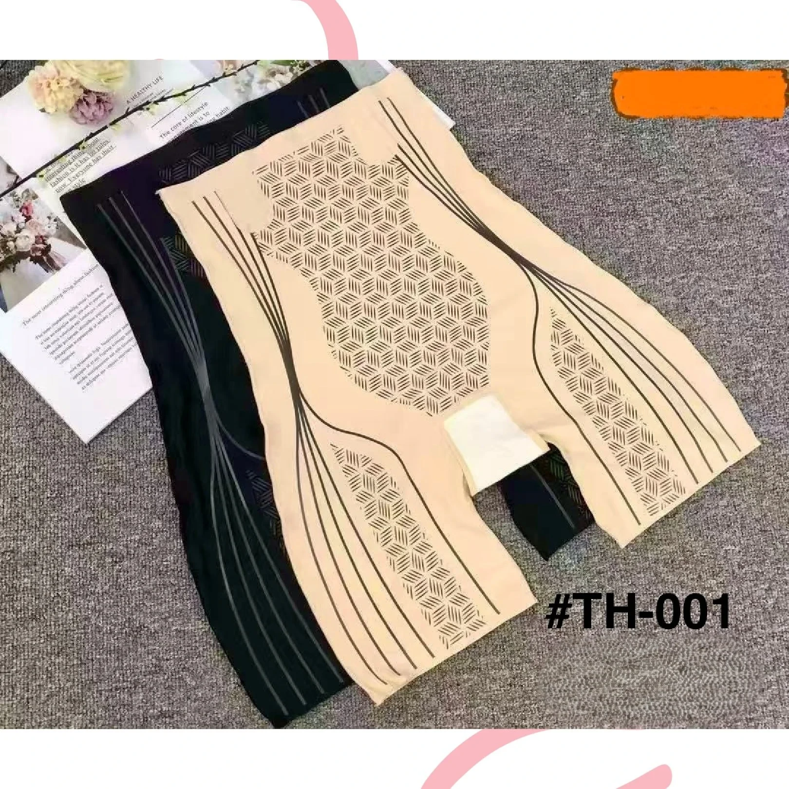 Faja short de control de abdomen y muslos-TH-001