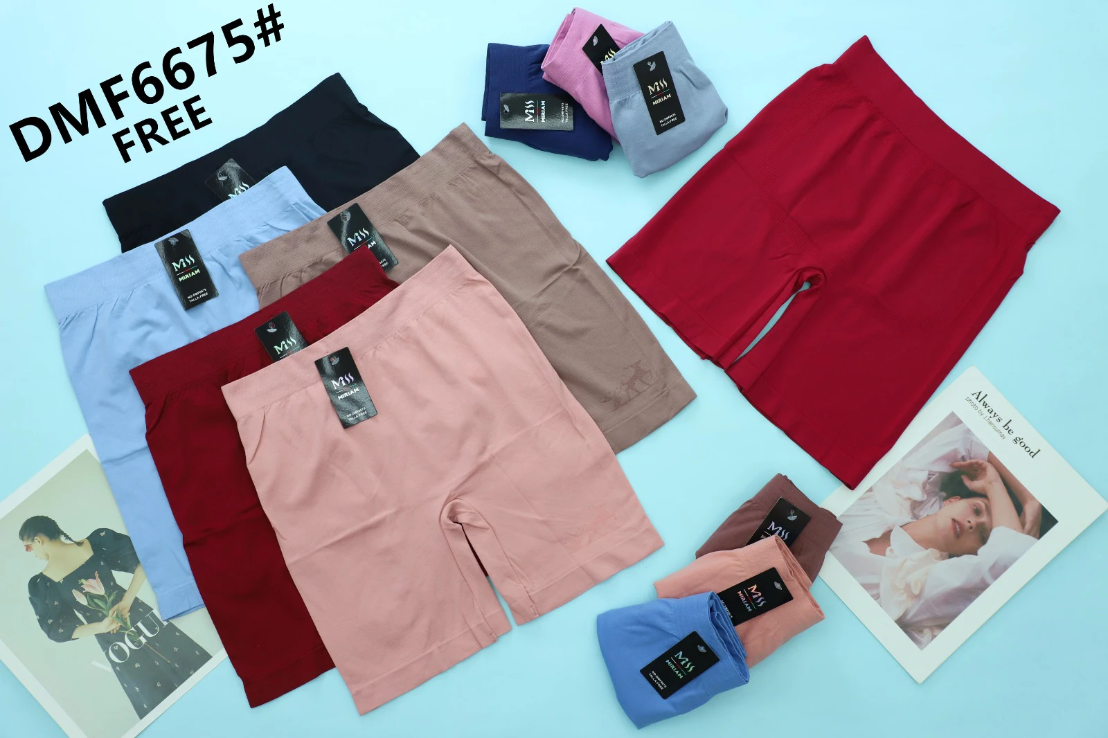 Shorts de confort sin costuras para mujer-DMF6675