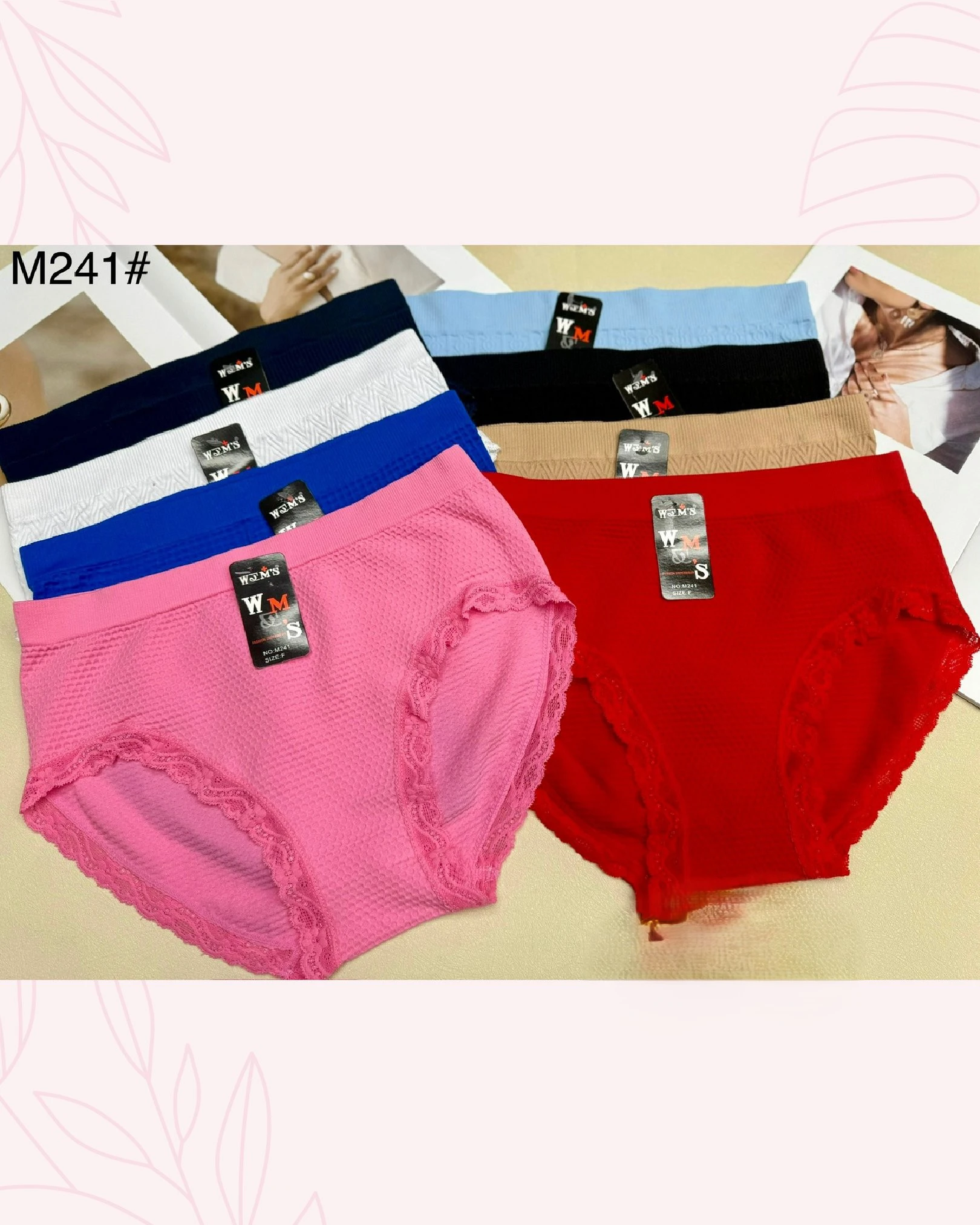 Braguitas de mujer con encaje-M241