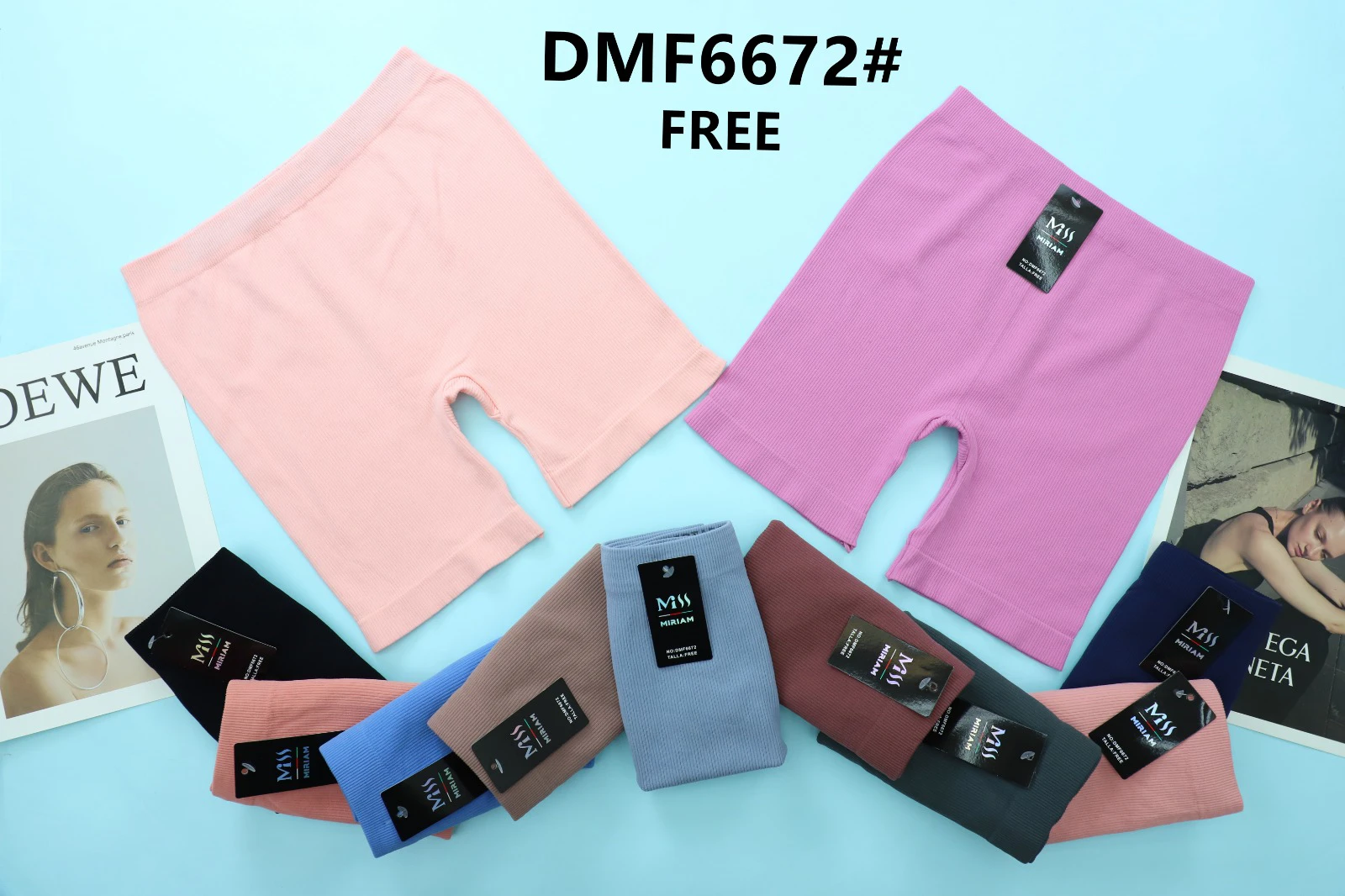 Shorts de ciclista sin costuras-DMF6672