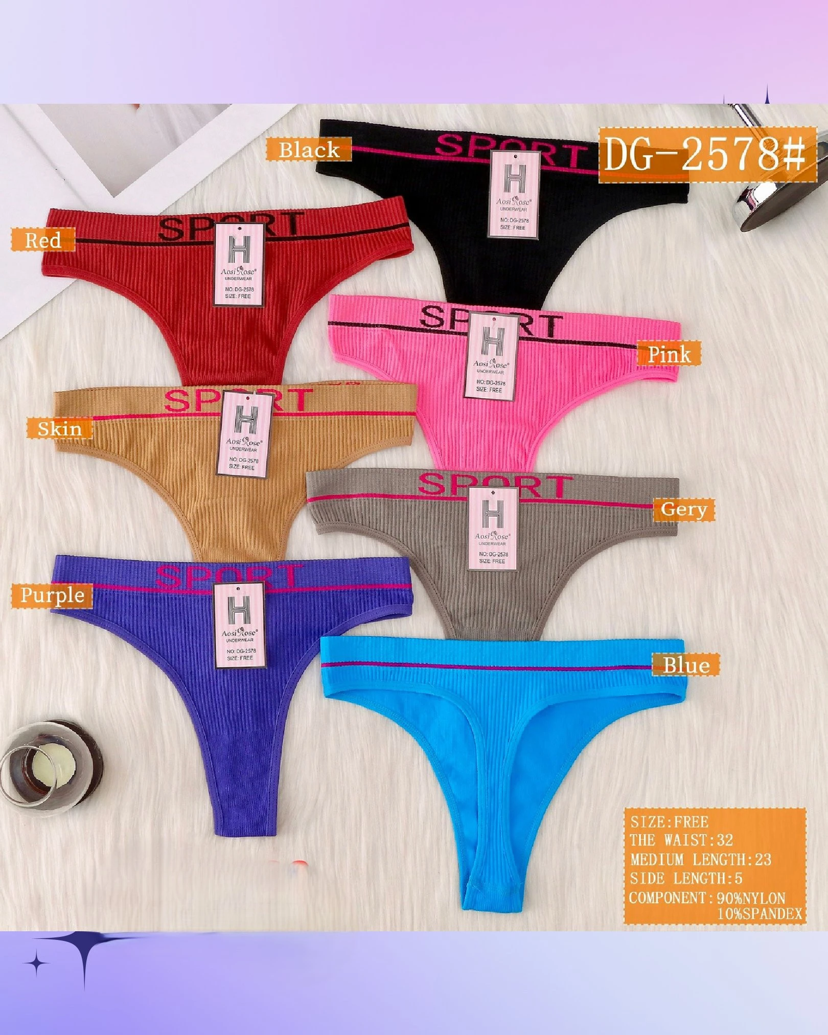 Braguitas de estilo deportivo-DG-2578