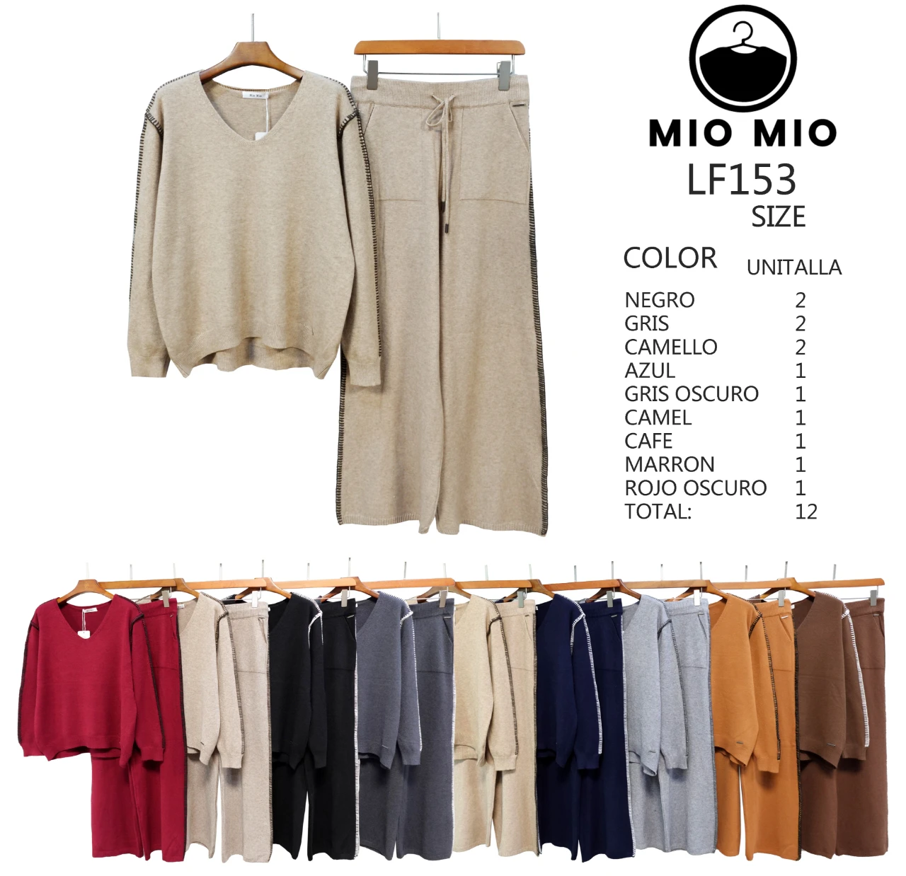 Conjunto de suéter y pantalón-LF153