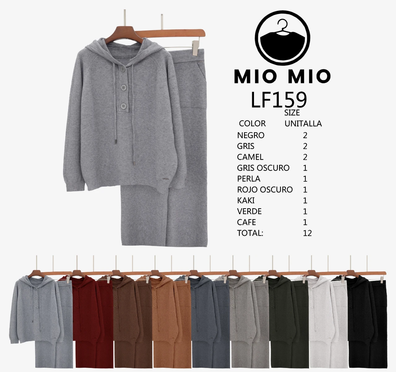 Conjunto de sudadera y pantalones-LF159
