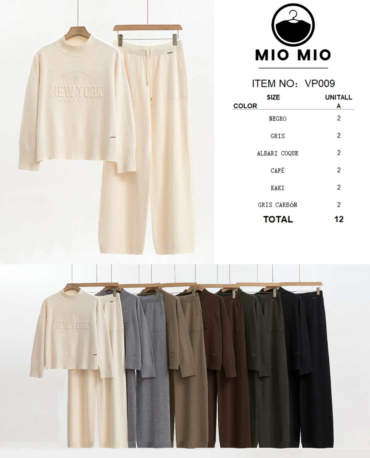 Conjunto de suéter y pantalón New York Downtown-VP009