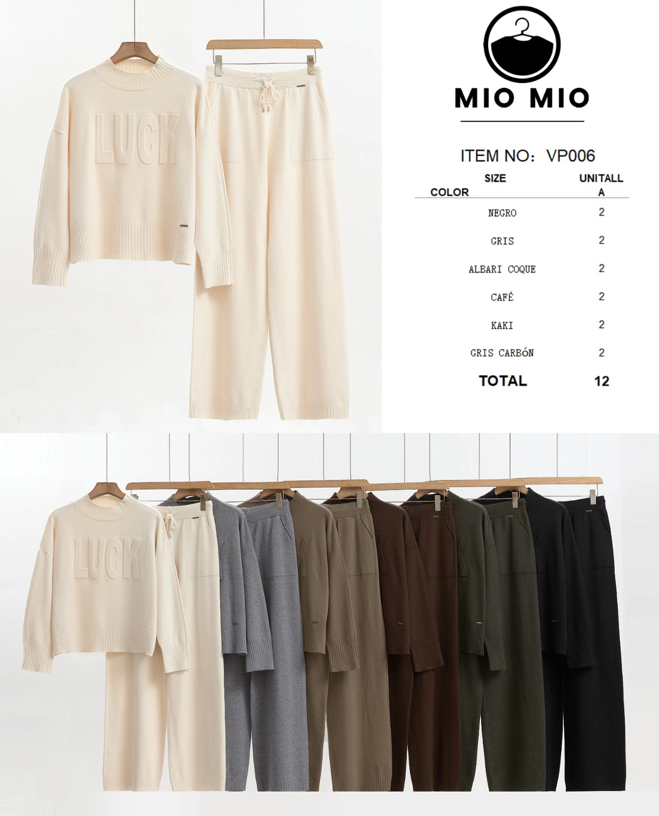 Conjunto de suéter y pantalones-VP006