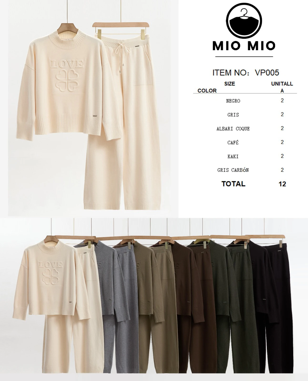 Conjunto de suéter y pantalón-VP005