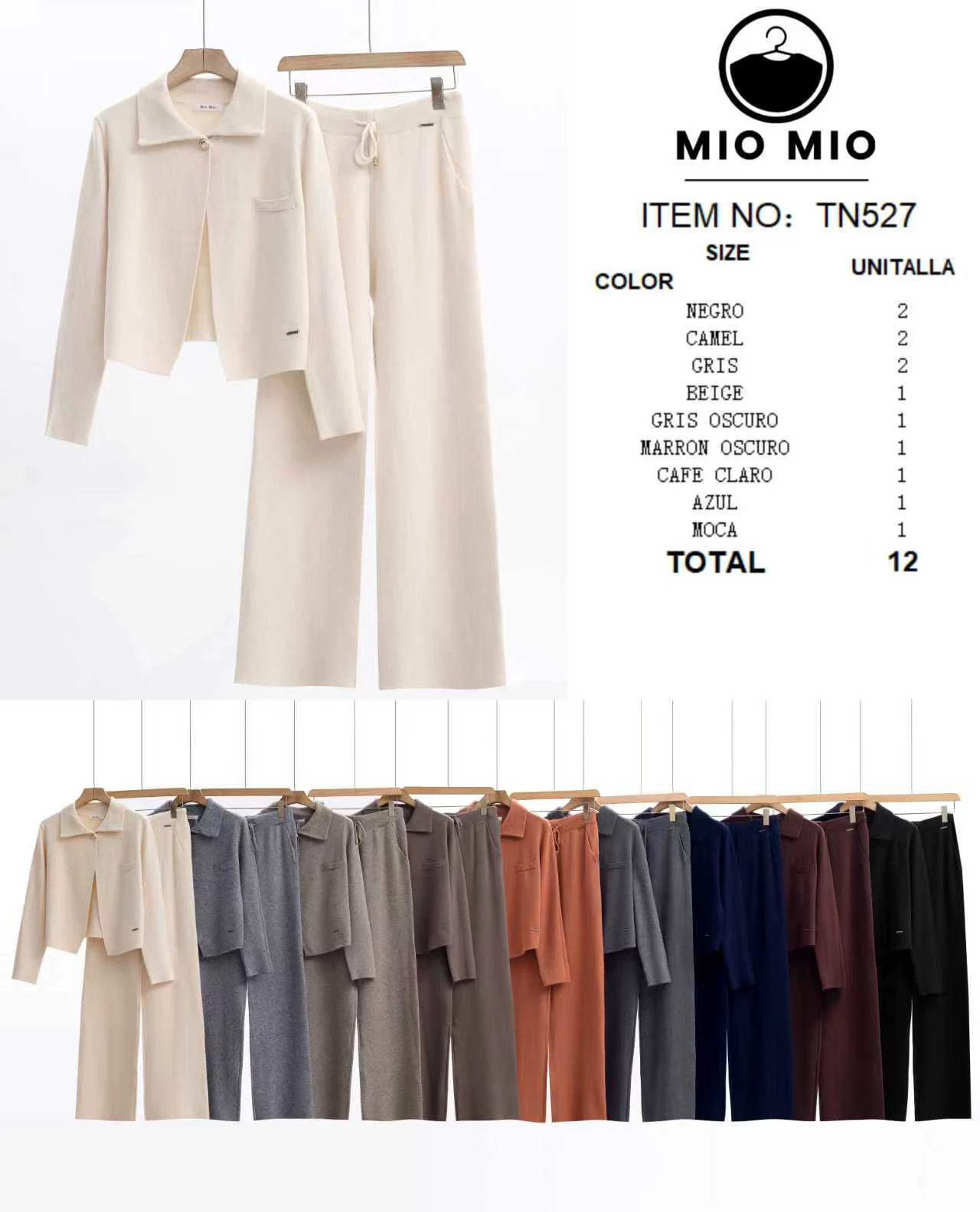 Conjunto de chaqueta y pantalones-TN527